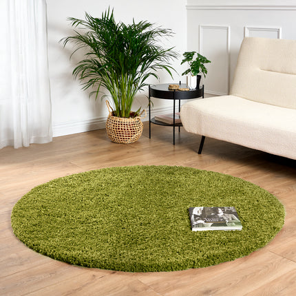 Green Thick Shaggy Rug - California