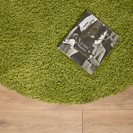 Green Thick Shaggy Rug - California