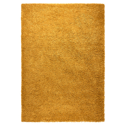 Golden Ochre Thick Shaggy Rug - California