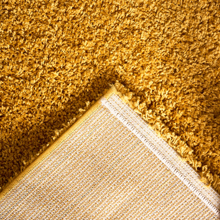 Golden Ochre Thick Shaggy Rug - California