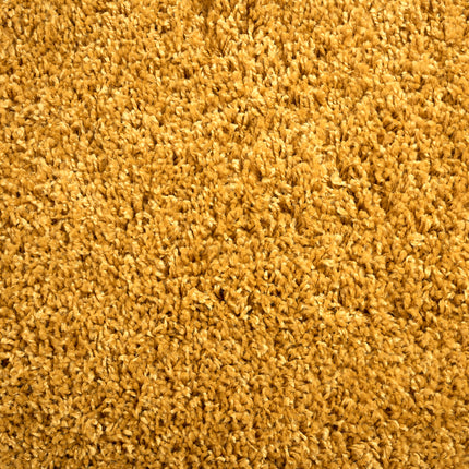 Golden Ochre Thick Shaggy Rug - California