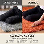 Tapis épais à poils longs orange - Californie