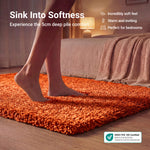 Tapis épais à poils longs orange - Californie