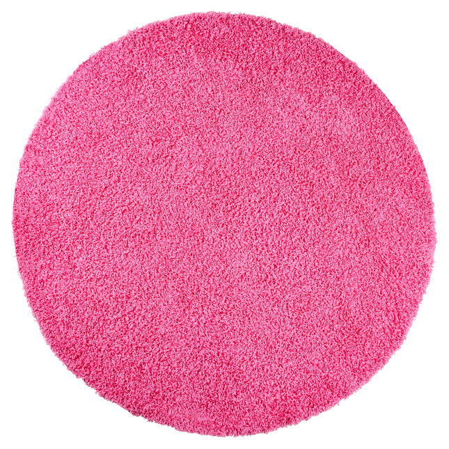 Pink Thick Shaggy Rug - California