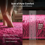 Pink Thick Shaggy Rug - California