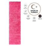 Pink Thick Shaggy Rug - California