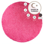 Pink Thick Shaggy Rug - California