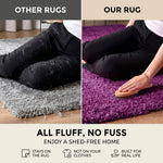 Purple Thick Shaggy Rug - California