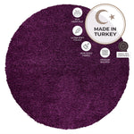 Purple Thick Shaggy Rug - California