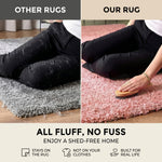 Tapis épais à poils longs rose pâle - Californie
