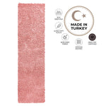Tapis épais à poils longs rose pâle - Californie