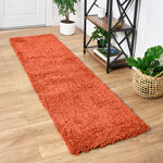 Tapis épais à poils longs couleur terre cuite - Californie
