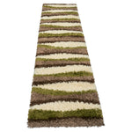 Tapis épais à poils longs Green Waves - Californie