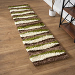 Tapis épais à poils longs Green Waves - Californie