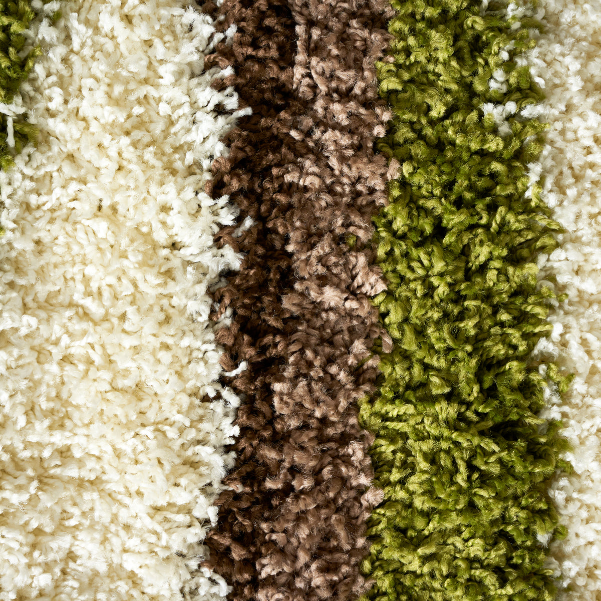 Tapis épais à poils longs Green Waves - Californie