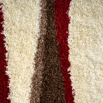 Tapis à poils longs Red Waves - Californie