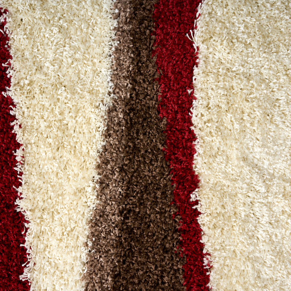 Tapis à poils longs Red Waves - Californie