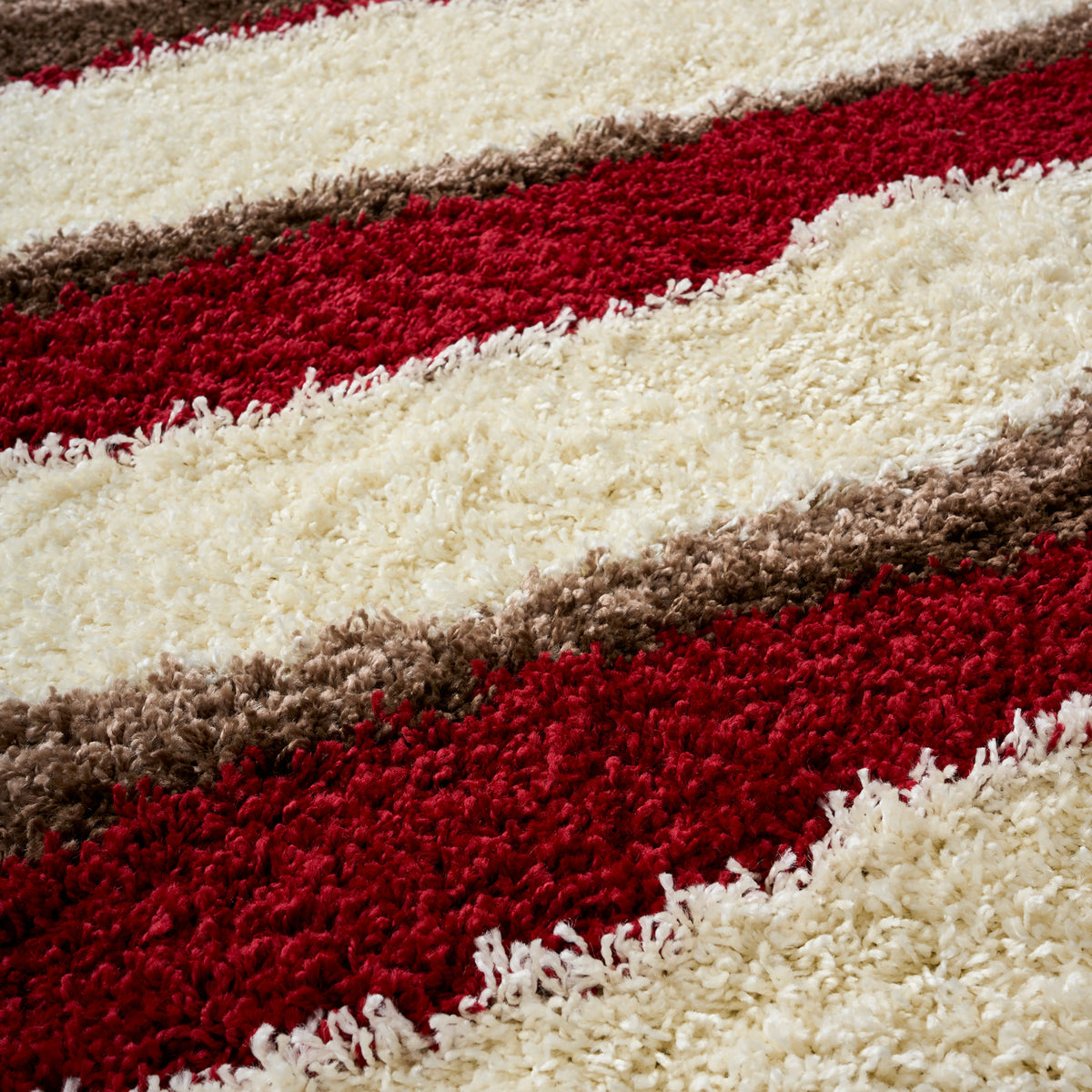 Tapis à poils longs Red Waves - Californie