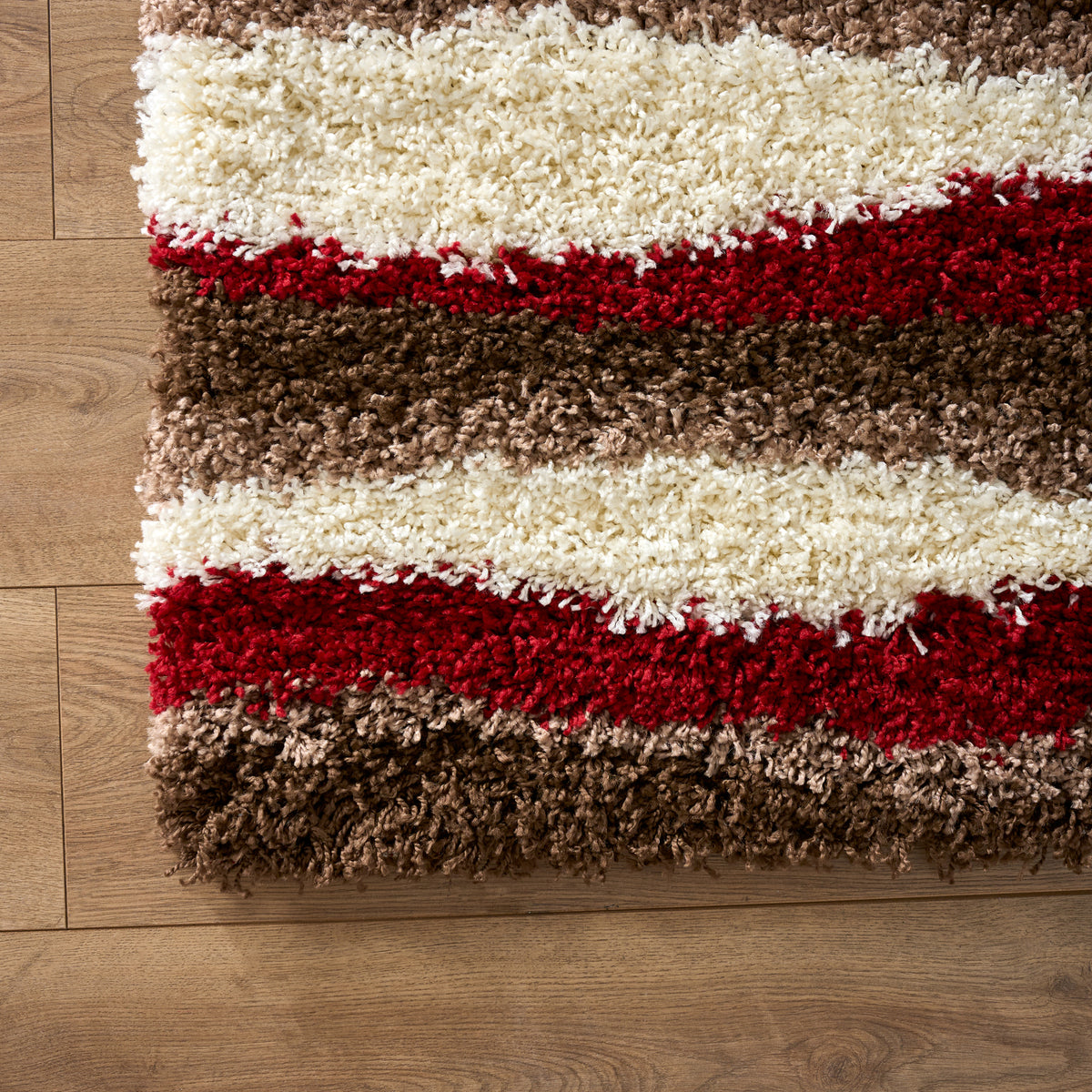 Tapis à poils longs Red Waves - Californie