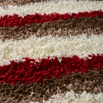 Tapis à poils longs Red Waves - Californie