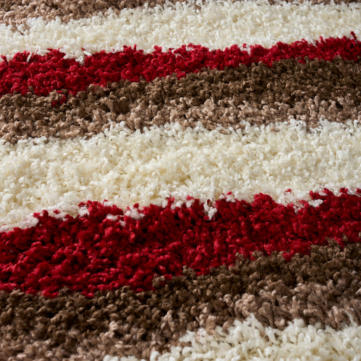 Tapis à poils longs Red Waves - Californie