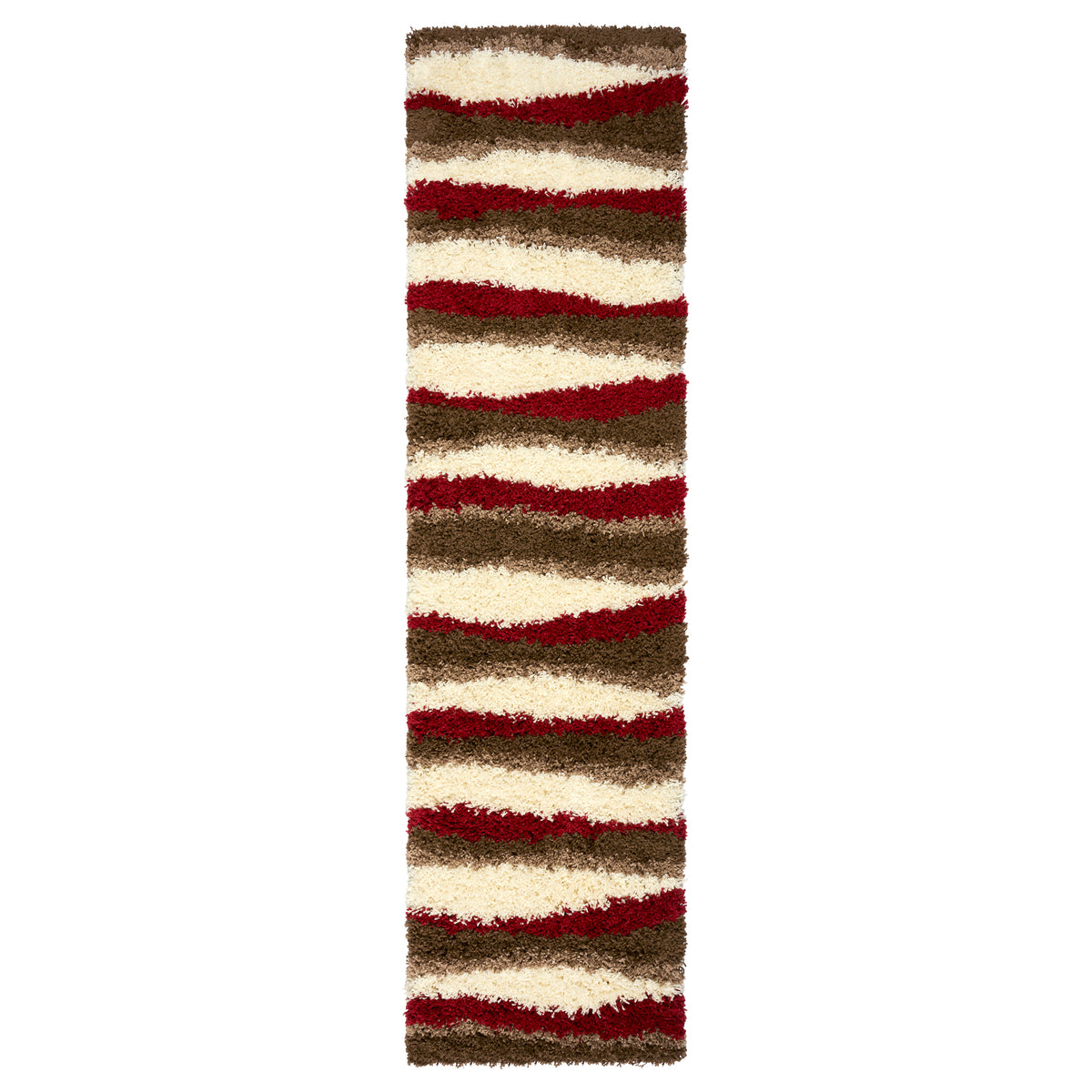 Tapis à poils longs Red Waves - Californie