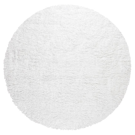 Snow White Plain Shaggy Rug - California