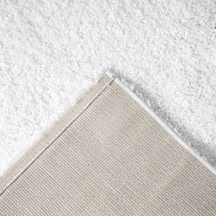 Snow White Plain Shaggy Rug - California