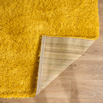 Tapis épais à poils longs jaune moutarde - Californie