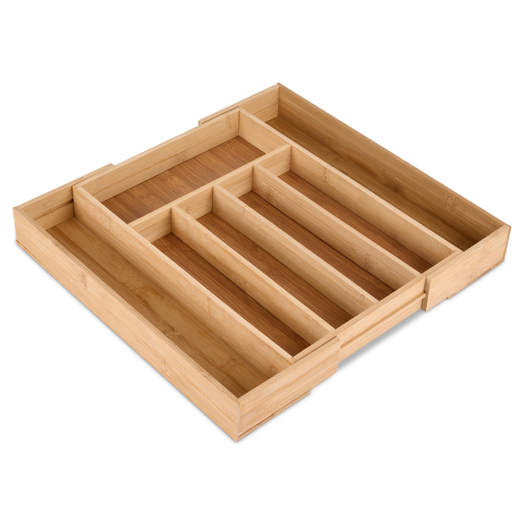 Expandable Bamboo Utensils Cutlery Tray, Kitchen Storage