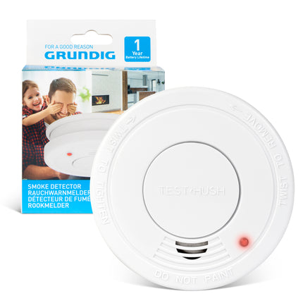 Grundig 10 Year Guaranteed Smoke Alarm-Bargainia.com