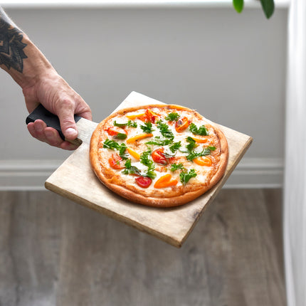 Mango Wood Serving Cutting Board With Black Handle Assorted Sizes