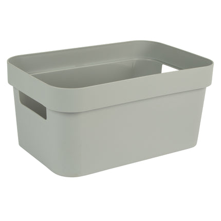 Light Grey Storage Box - 26cm (4.5L)-3253924748092-Bargainia.com