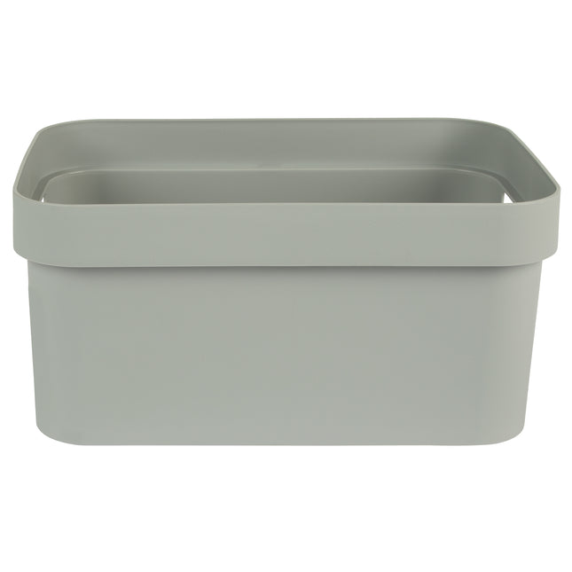 Light Grey Storage Box - 26cm (4.5L) x 2-3253924748092-Bargainia.com