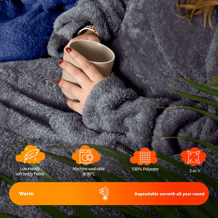 Snuggle 2 In 1 Wearable Blanket Assorted Colours | Hibernate Cosy Collection