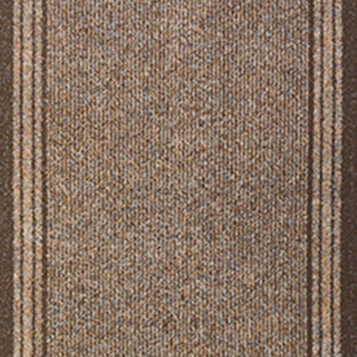 Sydney Brown Hallway Runner, Kitchen Mat, Non-Slip Rubber Backed Stair Runner, 66cm Wide, Washable, Lengths up to 30ft