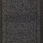 Sydney Charcoal Grey Hallway Runner, Non-Slip Rubber Backed Stair Runner and Kitchen Mat, Washable, 66cm Wide