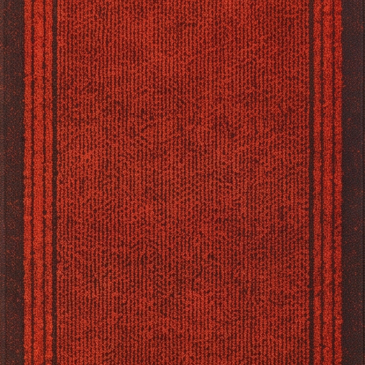 Sydney Red Stair Runner and Kitchen Mat, Non-Slip Gel Backed Hallway Runner with Dark Border, 66cm Wide, Custom Lengths