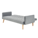 Mario Click Clack 3 Seater Double Sofa Bed - Grey-5056150263685-Bargainia.com