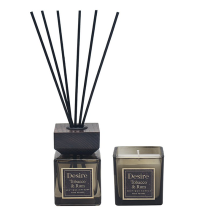 Tobacco & Rum Jar Candle & Reed Diffuser Gift Set