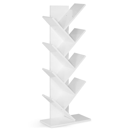 Criss Cross Tree Book Shelf - White