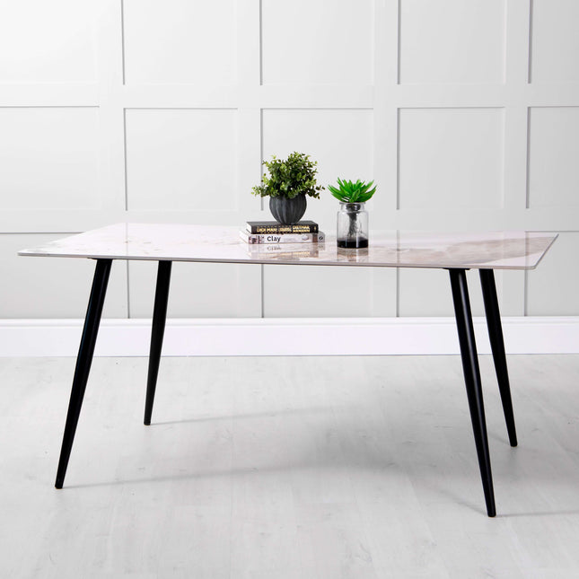 Sintered Stone Rectangle Dining Table 1.6m