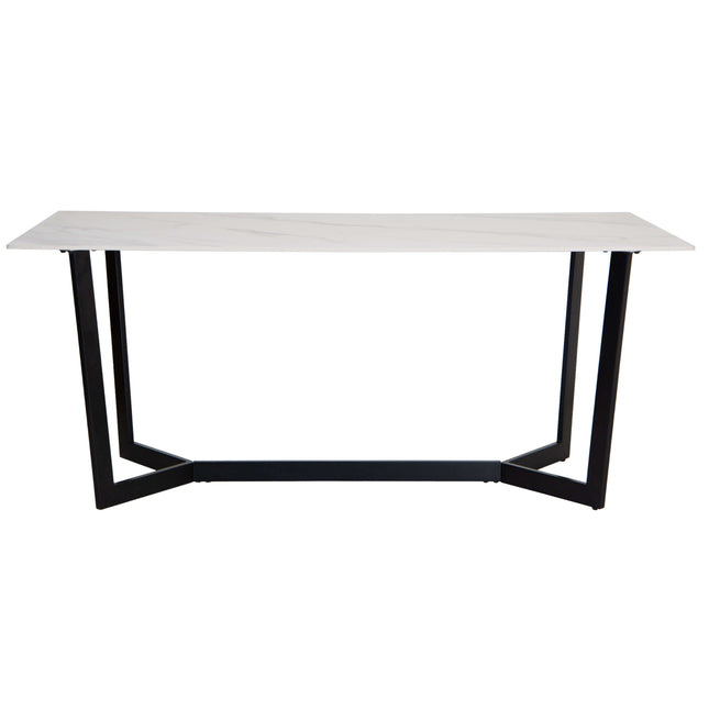 White Sintered Stone Dining Table 1.8m