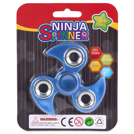 Ninja Spinner - Chrome Mat Finish -Electroplated-Bargainia.com