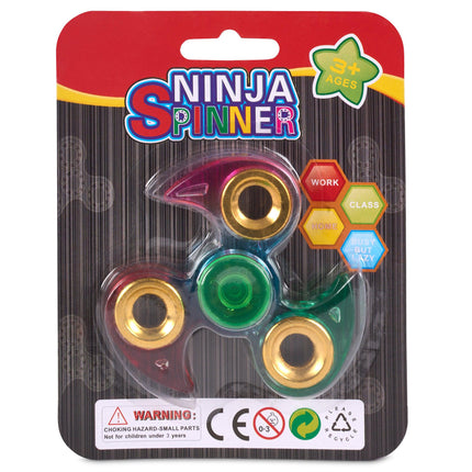 Ninja Spinner - Chrome Mat Finish -Electroplated-Bargainia.com