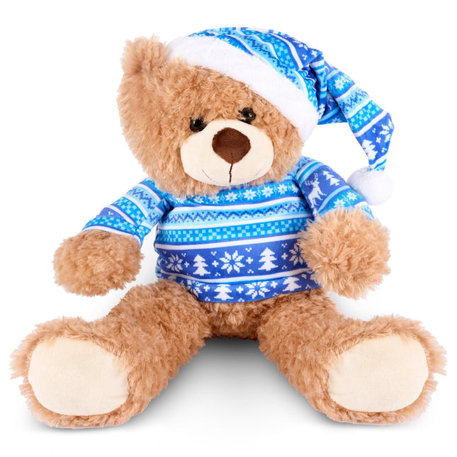 Plush Xmas Sweater Bear - Small-Bargainia.com