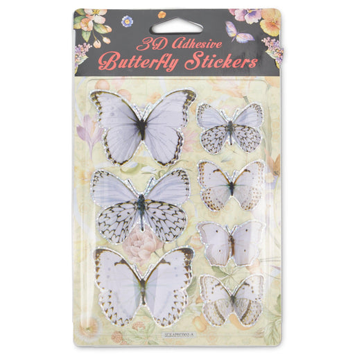 3D Butterfly Stickers - Assorted Colours-5033849025618-Bargainia.com