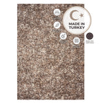 Enjoy Beige Mottled Shaggy Rug, Taupe and Beige Blend, Thick Deep Pile Rug for Living Room and Bedroom, Non-Shedding