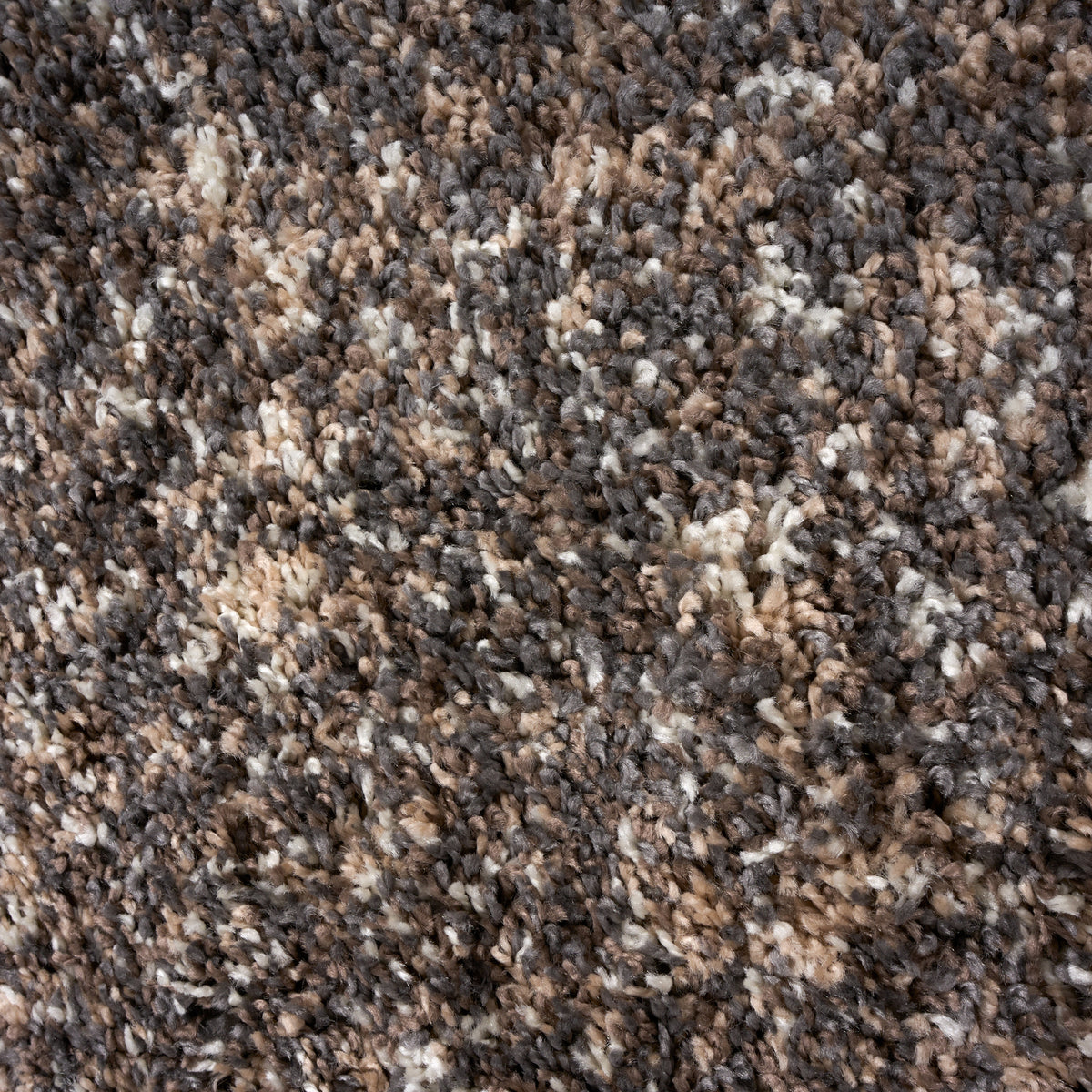 Taupe & Grey Blend Shaggy Rug - Enjoy