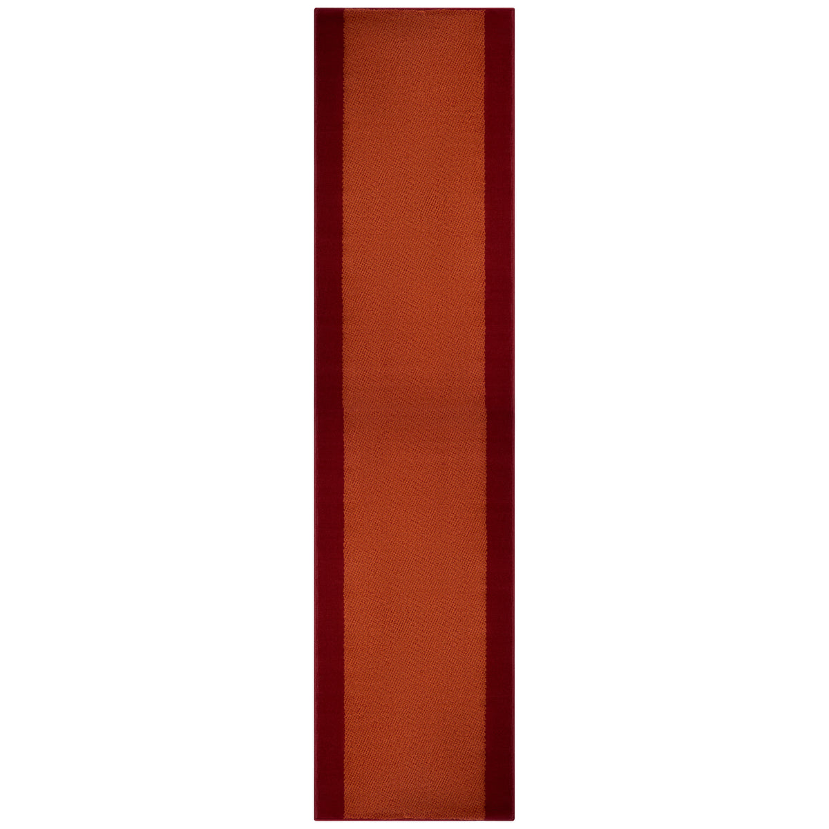 Terracotta Border Stair Runner, Hessian Backed Hallway Carpet Runner, 60cm Wide, 9mm Low Pile, Custom Lengths